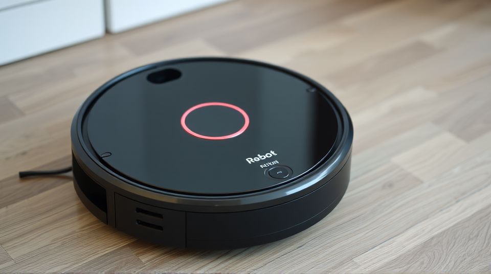 Robot Vacuum Cleaner on the floor